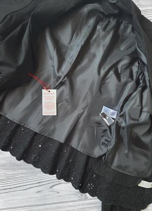 Піджак, жакет блейзер чорний базовий перфорація льон, віскоза6 фото