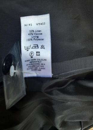 Пиджак жакет блейзер черный базовый перфорация лен и вискоза8 фото