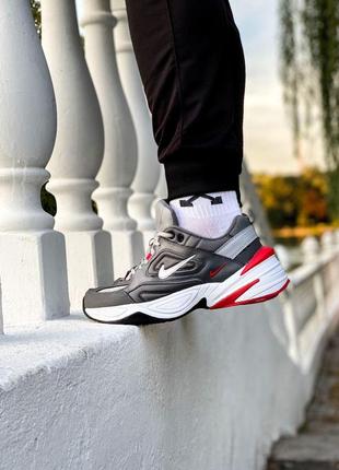 Nike m2k tekno grey red жіночі кросівки найк м2к текно9 фото