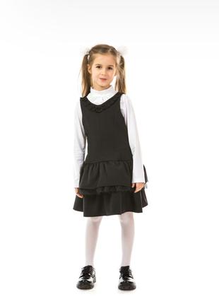Сарафан черный 7171670211 школьная форма пышная юбка1 фото