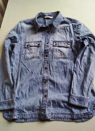 Джинсова сорочка з орлом 2