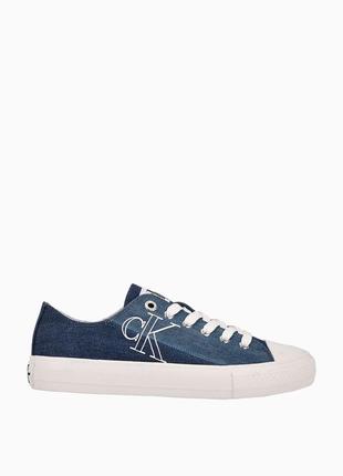 Кеды calvin klein, джинсовые кеды calvin klein, erin monogram logo sneaker