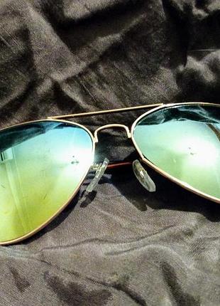 Очки-авиаторы зеркальные