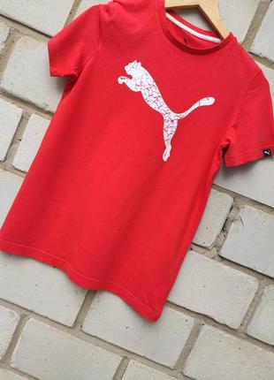 Футболка puma в яскраво червоному кольорі раз. s-m