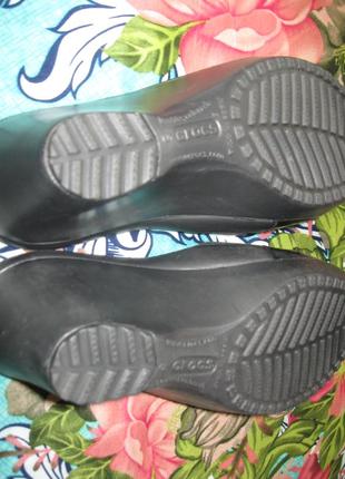 Crocs босоножки сандалии w5 черные5 фото