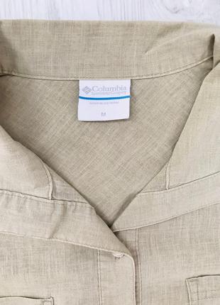 🛍брендова оригінальна лляна сорочка з натуральних тканин бренду columbia2 фото