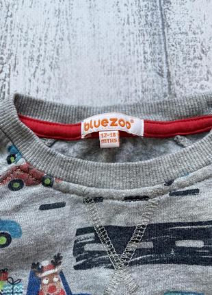 Крутая кофта свитшот свитер худи толстовка bluezoo 12-18мес2 фото