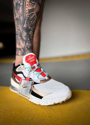 Nike react 270 white red beige  женские кроссовки найк4 фото