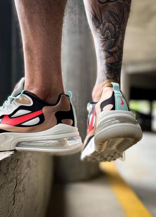 Nike react 270 white red beige  женские кроссовки найк8 фото