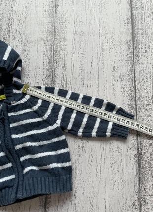 Крутая кофта свитер с капюшоном на молнии mothercare 0-3мес3 фото