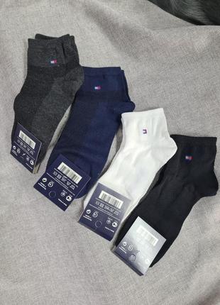 Носки мужские набор 4шт , носки в стиле томми хилфигер2 фото