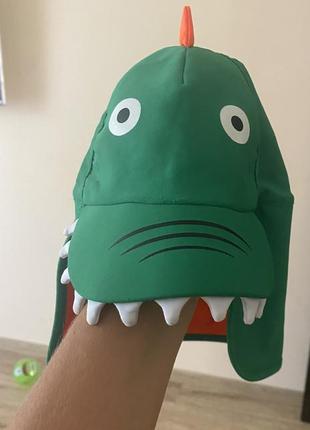 Классная, кепочка для моря , в стиле динозавра, на мальчика 1-2 лет