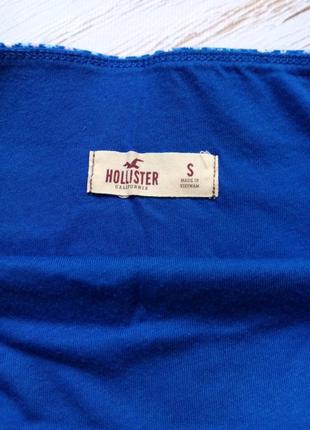 💕 синяя трикотажная юбочка в цветочек hollister4 фото