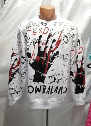 ⛔ ✅ білосніжний світшот унісекс shombiland виробник туреччина