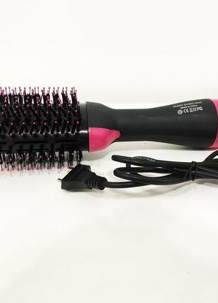 Фен-щітка, гребінець 3в1 one step hair dryer 1000 вт, 3 режими, випрямляч для укладання волосся, стайлер з функцією іонізації8 фото