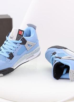 nike air jordan 4 retro blue white 36 37 38 39