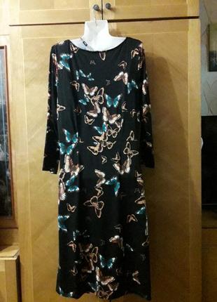 Нове віскозне стильне плаття в метеликах р. 20 від m& co2 фото