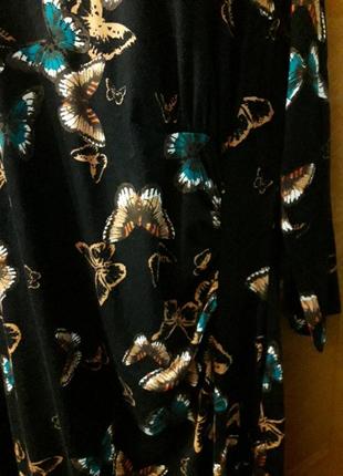 Нове віскозне стильне плаття в метеликах р. 20 від m& co7 фото