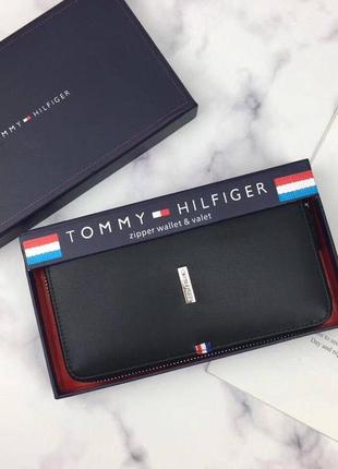 Мужской кожаный клатч tommy hilfiger