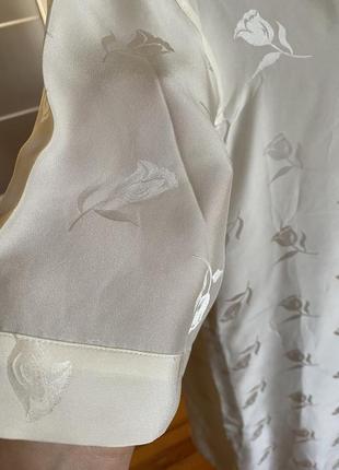 Вишуканий ніжний халат пеньюар сорочка із натурального шовку3 фото