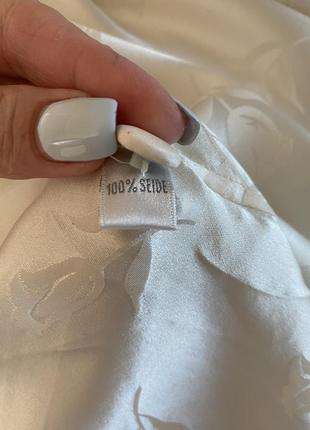 Вишуканий ніжний халат пеньюар сорочка із натурального шовку5 фото