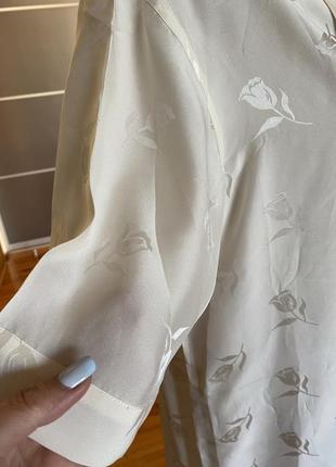 Вишуканий ніжний халат пеньюар сорочка із натурального шовку4 фото