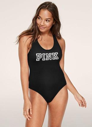 Купальник victorias secret pink сдельный спортивный слитный виктория сикрет8 фото