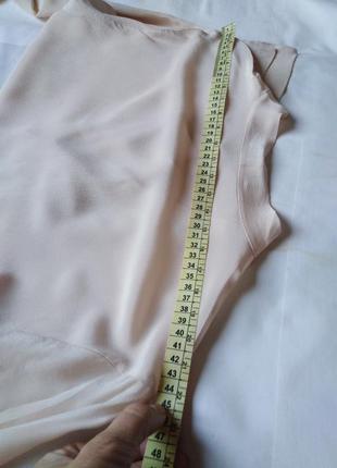 Натуральный шелк, кремовая блузочка8 фото