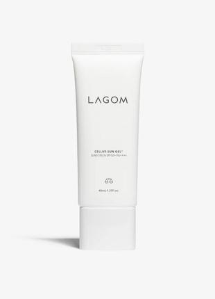 Сонцезахисний крем для обличчя lagom cellus sun gel spf50+ pa++++ 40 мл