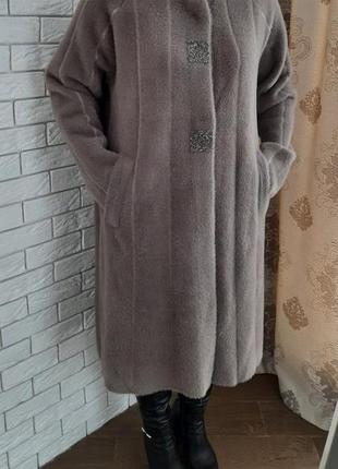 Пальто туреччина люкс якість батал альпака10 фото