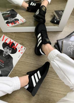 Жіночі кросівки adidas iniki black/white4 фото