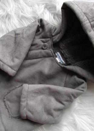 Утепленная куртка дубленка худи пальто толстовка vertbaudet4 фото