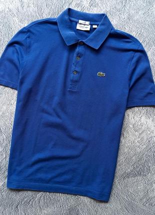 Поло lacoste blue