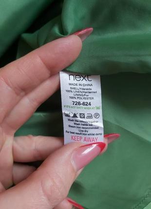 Фирменное next платье миди/сарафан со 100 % льна в зеленом, размер л-ка9 фото
