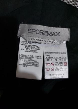 Сукня по фігурі льон, шовк, бавовна sportmax, max mara італія10 фото