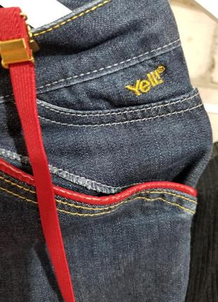 Італійські джинсі yell!! з підтяжками і джемпер гумка3 фото