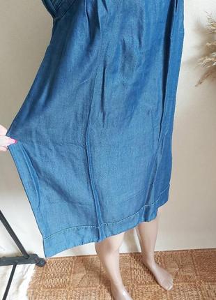 Фирменный calvin klein сарафан под джинс со 100 %рами, размер с-м5 фото