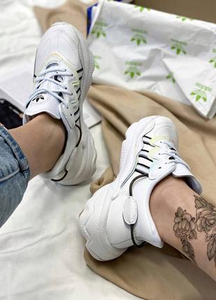 Жіночі кросівки adidas ozweego white chameleon знижка sale2 фото
