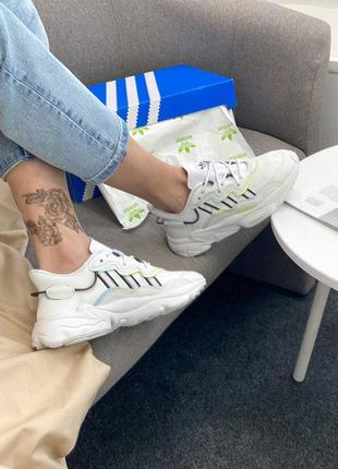 Жіночі кросівки adidas ozweego white chameleon знижка sale5 фото