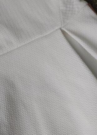 Белая біла нарядная рубашка блуза блузка с баской хс, с размер8 фото