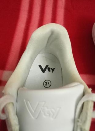 Білі кросівки vty (унісекс)6 фото