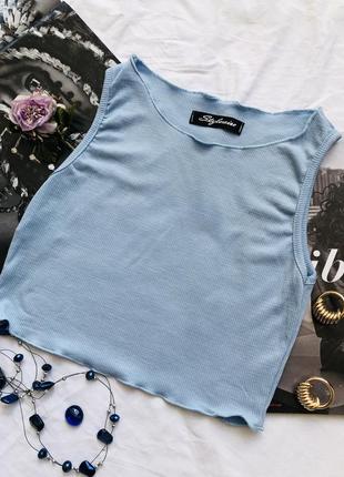 Ніжно голубий базовий топ італія