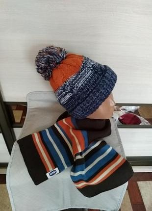 Шапка зимова , шарф