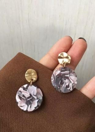 Сережки монетки