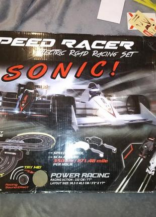 Гоночний трек , траса speed racer electric set road racing sonic!1 фото