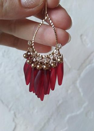 Серьги бардо бижутерия