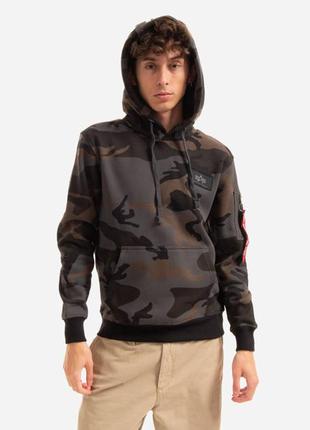 Худі alpha industries basic print hoody camo