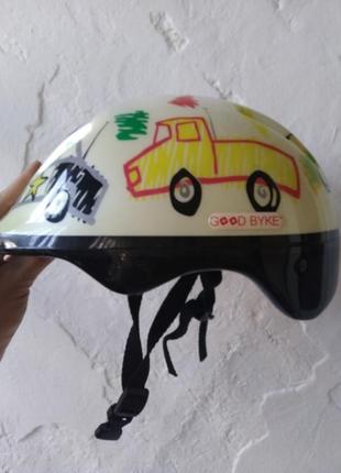Новый детский шлем с машинками для мальчика для катания на любом транспорте1 фото