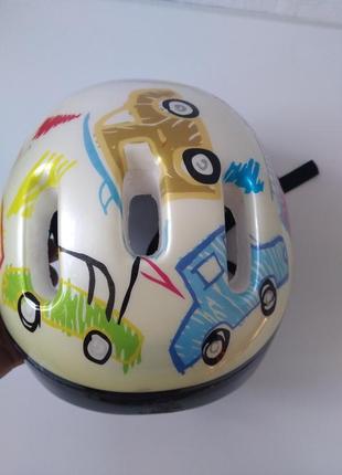 Новый детский шлем с машинками для мальчика для катания на любом транспорте4 фото