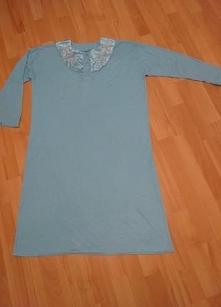 Ночная сорочка с длинным рукавом ночная рубашка.